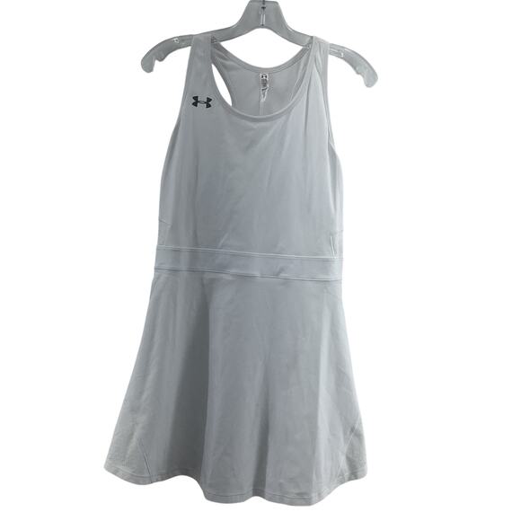 Under Armour Dresses & Skirts - Under Armour Women's Racerback Tennis Athletic White Fit & Flare Dress L NWT
